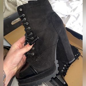 Combat boot heels